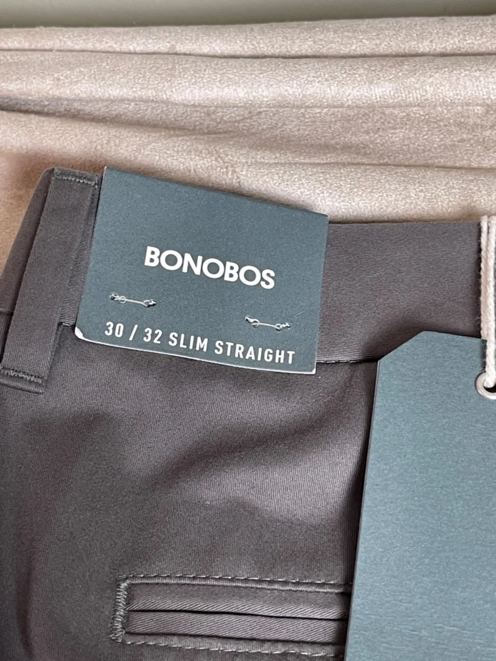 New with Tags Mens Bonobos Stretch chino pant size 30/32 slim straight